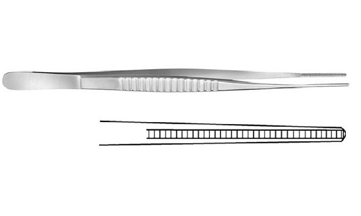 DE BAKEY Пінцет судинний; прямий; атравматичний; Ø 2,0мм; 24,0см. Tontarra Medizintechnik GmbH